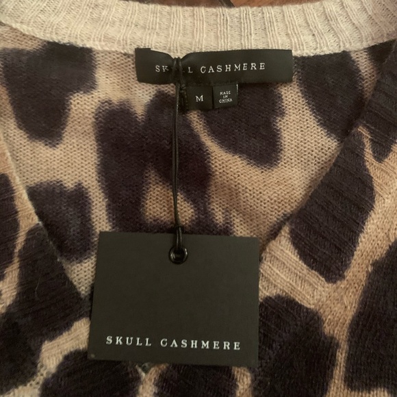 Skull cashmere leopard sweater - Picture 2 of 4